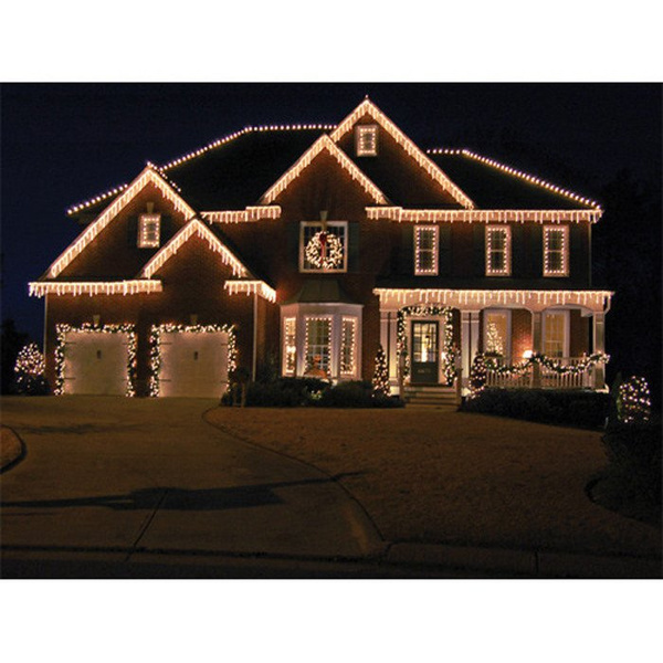 LAMPKI ŚWIĄTECZNE SOPLE 40 DIOD OZDOBA ŚWIĄTECZNA + PILOT