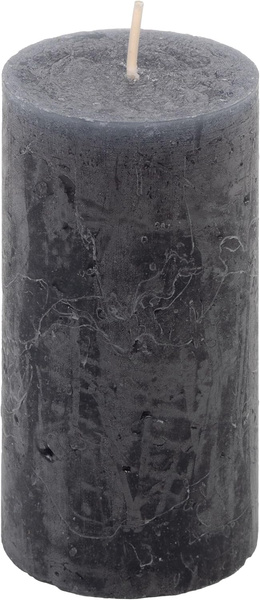 ŚWIECE STOŁOWE ANTRACYTOWE 16 SZT 5x10 CM ŚWIECZKI WALCOWE KOLUMNOWE