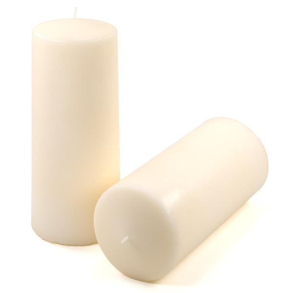 ŚWIECE STOŁOWE KREMOWE 4 SZT 25x10 CM ŚWIECZKI WALCOWE TRADYCYJNE KOLUMNOWE