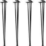 4x METALOWE NOGI STOŁU HAIRPIN LEGS 71 CM 3 PRĘTY