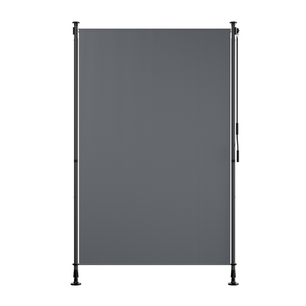MARKIZA PIONOWA 120x310 CM ROZPOROWA BALKONOWA TARASOWA ROLETA ANTRACYTOWA