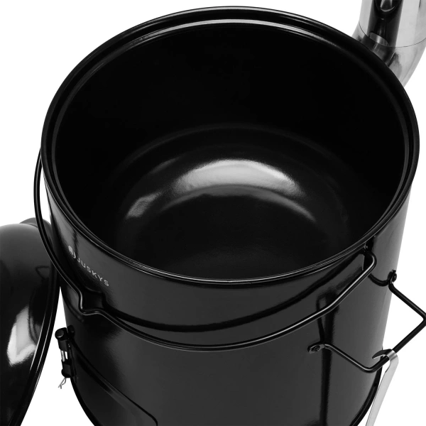 GRILL KOCIOŁEK MYŚLIWSKI EMALIOWANY PIECYK GARNEK  NA GULASZ 17L + 8L 