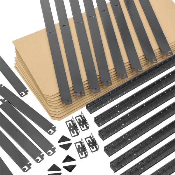 2x REGAŁ MAGAZYNOWY 180x90x40 CM 1750KG METALOWY PÓŁKI GARAŻ PIWNICA SZARY 