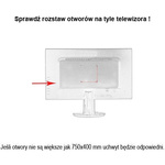 MOCNY UCHWYT WIESZAK DO TELEWIZORA ŚCIENNY