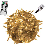 LAMPKI CHOINKOWE 400 DIOD LED OZDOBA ŚWIĄTECZNA ŁAŃCUCH ŚWIETLNY + PILOT