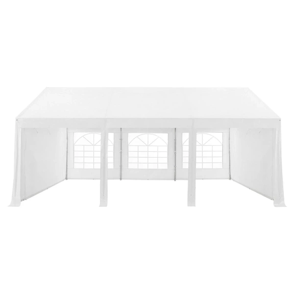 NAMIOT OGRODOWY 3X6M PAWILON IMPREZOWY HANDLOWY DRZWI BIAŁY UV WODOODPORNY