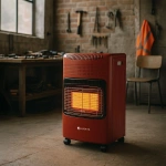 PIECYK GAZOWY 4,2kW NA BUTLĘ GAZ LPG CZERWONY GRZEJNIK SKŁADANY PROMIENNIK