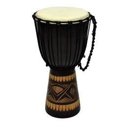 DJEMBE AFRYKAŃSKA 70 CM BĘBEN Z KOZIEJ SKÓRY MAHOŃ INSTRUMENT BONGO TROMMEL