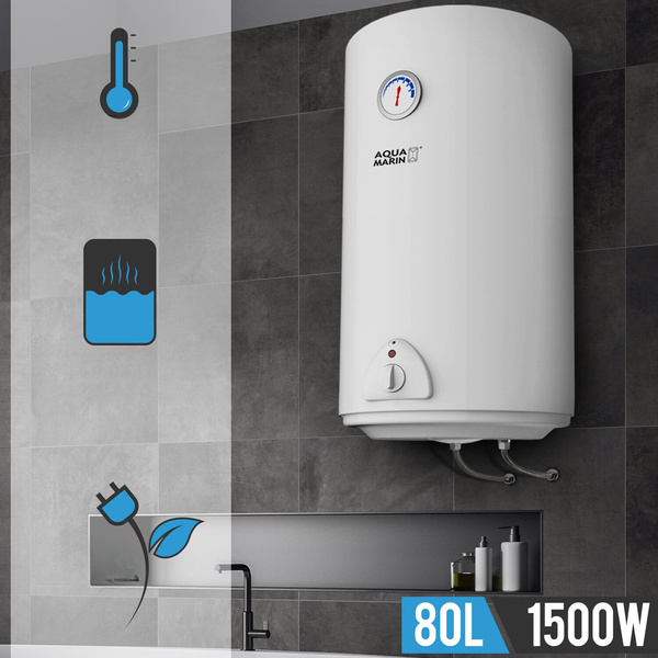 BOJLER 80L ELEKTRYCZNY PODGRZEWACZ WODY 1500W EMALIOWANY ZBIORNIK