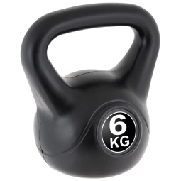 KETTLEBELL MAXXIVA 6 KG CZARNY OBCIĄŻENIE  HANTLA KOMPOZYTOWA KULA