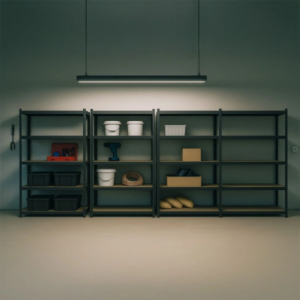 4x REGAŁ MAGAZYNOWY 180x90x40CM 3500KG SZARY METALOWY PÓŁKI GARAŻ PIWNICA