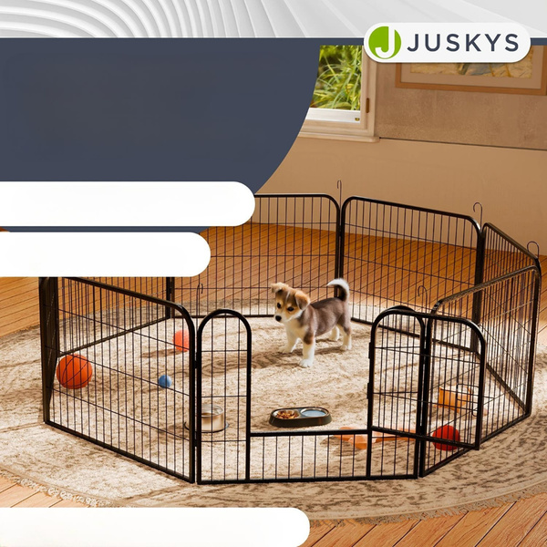 KOJEC DLA PSA KOTA KRÓLIKA ZWIERZĄT METALOWY WYBIEG KLATKA ZAGRODA SKŁADANA