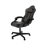 FOTEL GAMINGOWY BIUROWY KUBEŁKOWY GRACZA OBROTOWY HYPERSEAT SZARY CZARNY