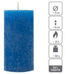 ŚWIECE STOŁOWE NIEBIESKIE 16 SZT 5x10 CM ŚWIECZKI WALCOWE KOLUMNOWE