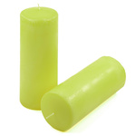 ŚWIECE STOŁOWE ZIELONE 4 SZT 20x7,5 CM ŚWIECZKI TRADYCYJNE KOLUMNOWE