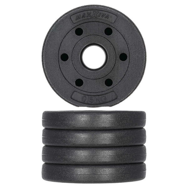 2x OBCIĄŻENIA BITUMICZNE HANTLE OBCIĄŻNIKI TALERZE 2x 0,5KG 31MM DO HANTLI
