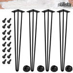 4x METALOWE NOGI STOŁU HAIRPIN LEGS 71 CM 3 PRĘTY