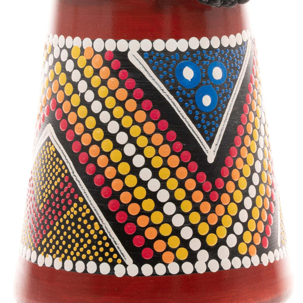 BĘBEN DJEMBE 30 CM Z KOZIEJ SKÓRY MAHOŃ AFRYKAŃSKI INSTRUMENT BONGO