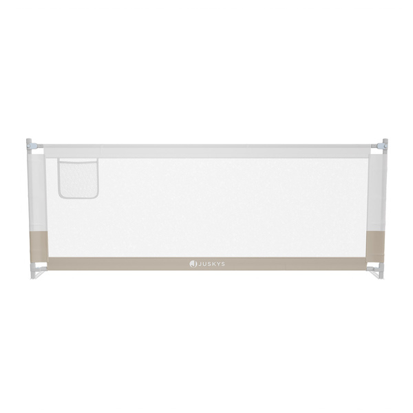 BARIERKA OCHRONNA DO ŁÓŻKA 200 CM OCHRONNA DLA DZIECKA REGULOWANA BEŻOWA