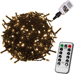 LAMPKI CHOINKOWE 600 DIOD LED OZDOBA ŚWIĄTECZNA + PILOT