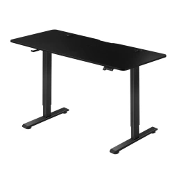 BIURKO ELEKTRYCZNE 120x60 REGULOWANE CZARNE Z REGULACJĄ WYSOKOŚCI PAMIĘCIĄ