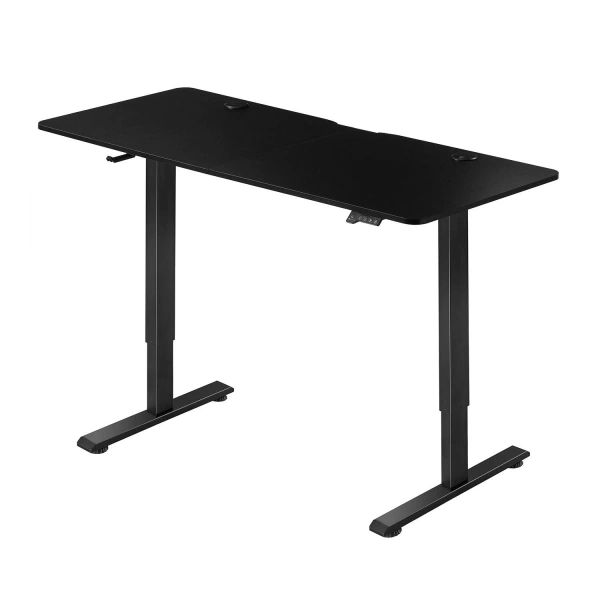 BIURKO ELEKTRYCZNE 120x60 REGULOWANE CZARNE Z REGULACJĄ WYSOKOŚCI PAMIĘCIĄ