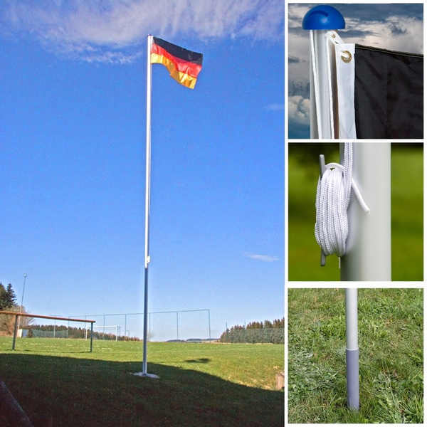 MASZT FLAGOWY 6,5 M ALUMINIOWY MASZT DO FLAGI