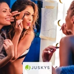 TOALETKA KOSMETYCZNA Z LUSTREM LED DO MAKIJAŻU WIZAŻU BIAŁA ZOEY 90x38x137