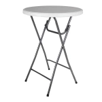 STÓŁ KOKTAJLOWY TARGOWY BANKIETOWY BISTRO SKŁADANY CZERWONY Ø80CM POKROWIEC