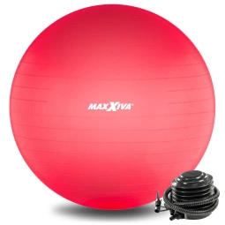MAXXIVA PIŁKA GIMNASTYCZNA 85 CM FITNESS JOGA PILATES Z POMPKĄ CZERWONA