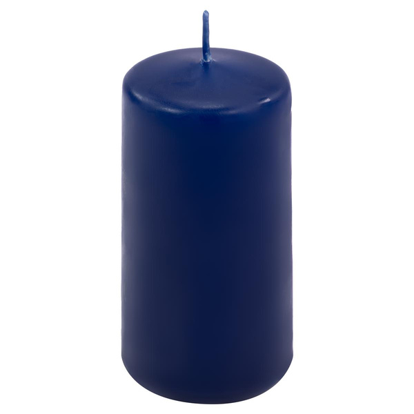 ŚWIECE STOŁOWE GRANATOWE 24 SZT 10x5 CM DEKOR ŚWIECZKI WALCOWE TRADYCYJNE