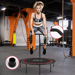 TRAMPOLINA 101 CM FITNESS Z UCHWYTEM T CZERWONA