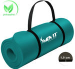 TURKUSOWA MATA PIANKOWA 183x60x1,0cm DO ĆWICZEŃ / GIMNASTYKI / FITNESS / JOGI