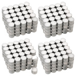 400 ŚWIECZEK TEALIGHT PODGRZEWACZE W ALUMINIUM CZAS PALENIA 8H BEZZAPACHOWE