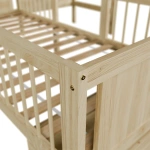 ŁÓŻKO DZIECIECE DOMEK YARI 90x200 CM SZUFLADA BIURKO DLA DZIECKA NATURALNE