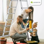 DRABINA ALUMINIOWA WIELOFUNKCYJNA 4,7M 16 STOPNI 150KG SKŁADANA