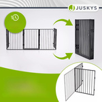 METALOWA BARIERKA OCHRONNA DO KOMINKA I PIECA BRAMKA OSŁONA Z FURTKĄ