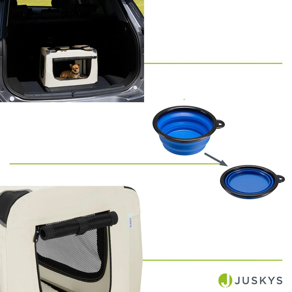 BEŻOWA TORBA TRANSPORTOWA SKŁADANA KOJEC DLA PSA KOTA TRANSPORTER S