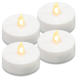 4x ŚWIECZKI PODGRZEWACZ LED BIAŁE BEZPŁOMIENIOWE TEALIGHT NA BATERIE +TIMER