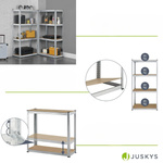 2x REGAŁ METALOWY MAGAZYNOWY 160x80x40CM 640KG PIWNICA WARSZTAT GARAŻ