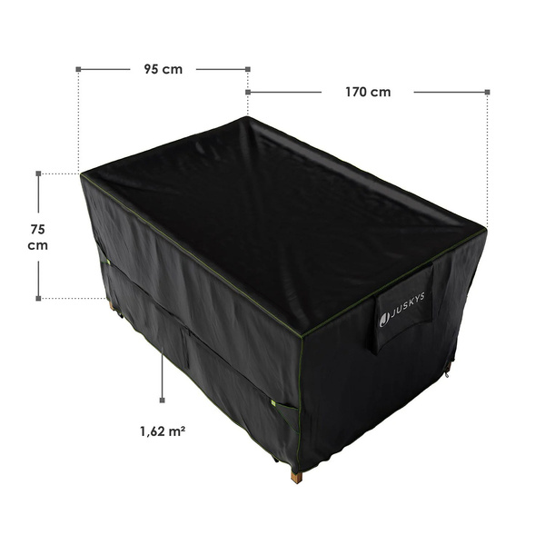 POKROWIEC 170X95X75 NA MEBLE OGRODOWE STÓŁ KRZESŁA WODOODPORNY PLANDEKA UV