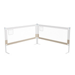 BARIERKA OCHRONNA DO ŁÓŻKA 200 CM OCHRONNA DLA DZIECKA REGULOWANA BEŻOWA