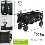 WÓZEK PRZYCZEPKA TRANSPORTOWA BAGAŻOWA PLAŻOWA DO 100KG SKŁADANA