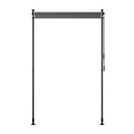 MARKIZA PIONOWA 120x310 CM ROZPOROWA BALKONOWA TARASOWA ROLETA ANTRACYTOWA