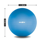 MAXXIVA PIŁKA GIMNASTYCZNA 65 CM FITNESS JOGA PILATES Z POMPKĄ NIEBIESKA