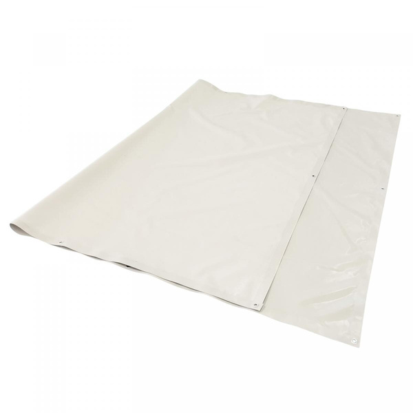 SZARA PLANDEKA 2x3 M 650G/M2 PRZEMYSŁOWA OCHRONNA Z OCZKAMI OKRYCIOWA