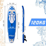 NIEBIESKA DESKA SUP 305 CM STAND UP PADDLE BOARD DO PŁYWANIA POMPOWANA