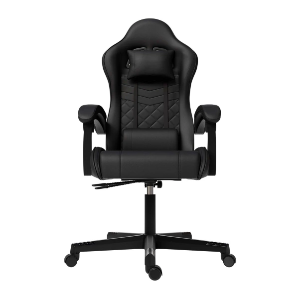FOTEL GAMINGOWY BIUROWY KUBEŁKOWY ERGO DLA GRACZA OBROTOWY HYPERSEAT CZARNY