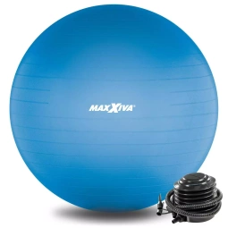 MAXXIVA PIŁKA GIMNASTYCZNA 65 CM FITNESS JOGA PILATES Z POMPKĄ NIEBIESKA