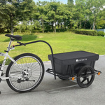 PRZYCZEPKA TRANSPORTOWA BAGAŻOWA ROWEROWA 90L DO ROWERU + PLANDEKA